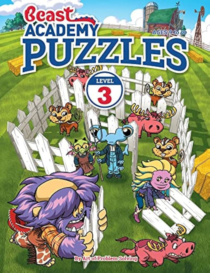 Beast Academy Level 3 - Ages 8-10 with FREE Puzzles Book