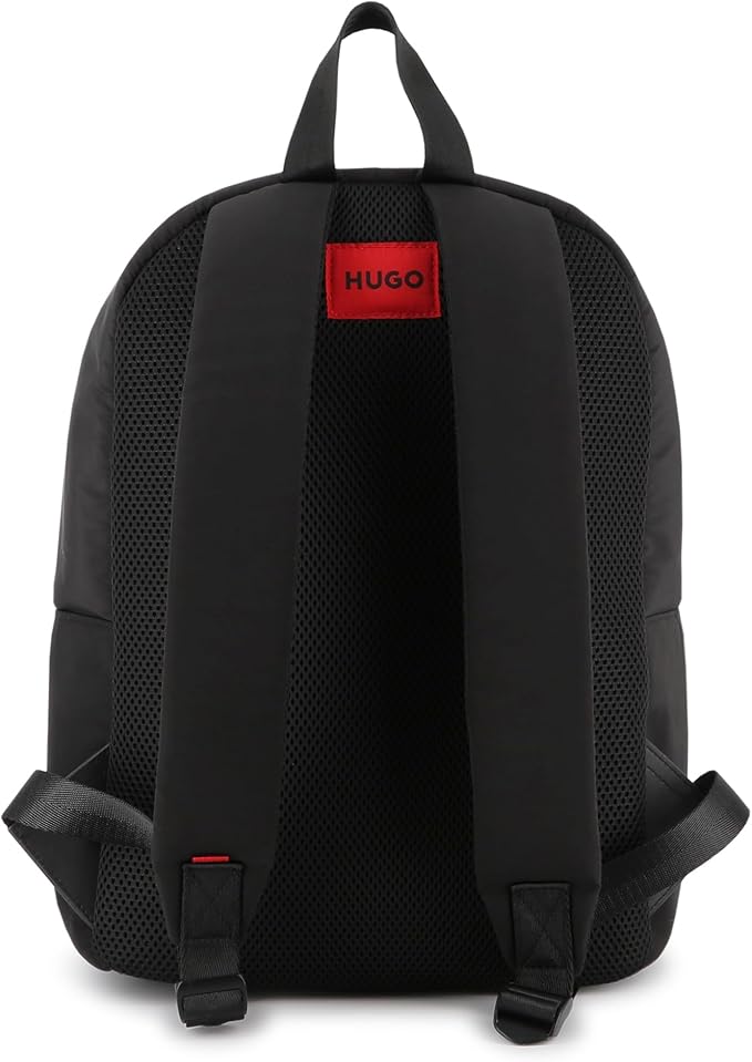 Hugo Logo-Appliqué Backpack - Black