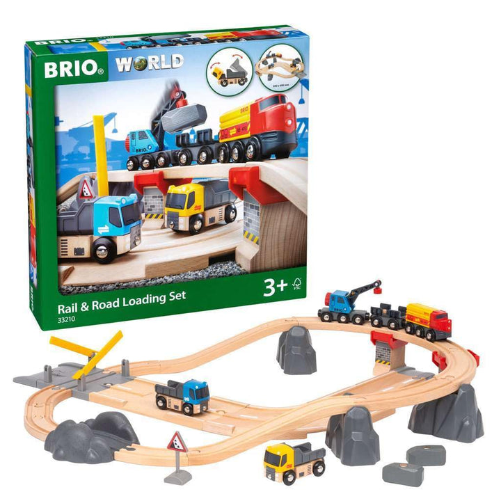 >BRIO Rail & Road Loading Set 33210