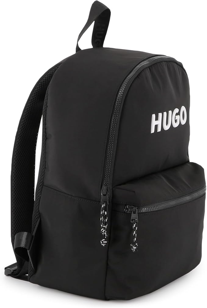 Hugo Logo-Appliqué Backpack - Black