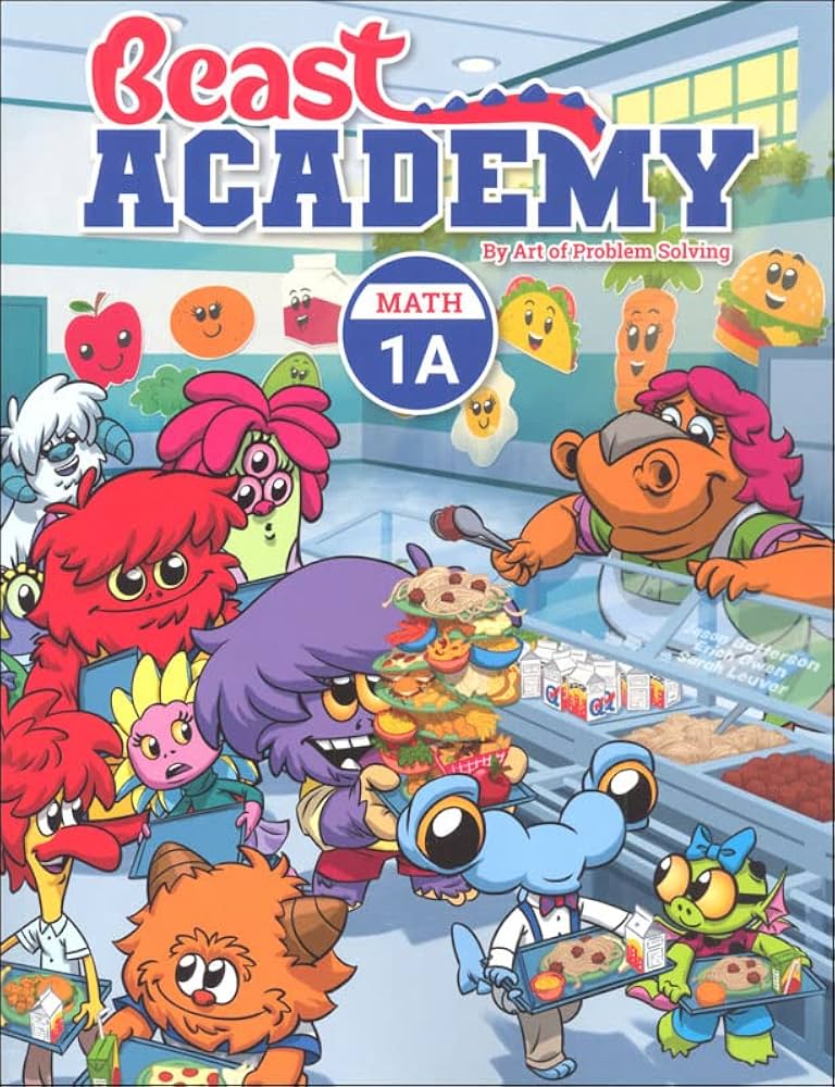 Beast Academy Level 1 - Ages 6‑8 with FREE Puzzles Book