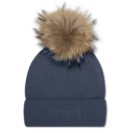 MINI A TURE Kids MATBOJE Wool Beanie Fur - Outer Space