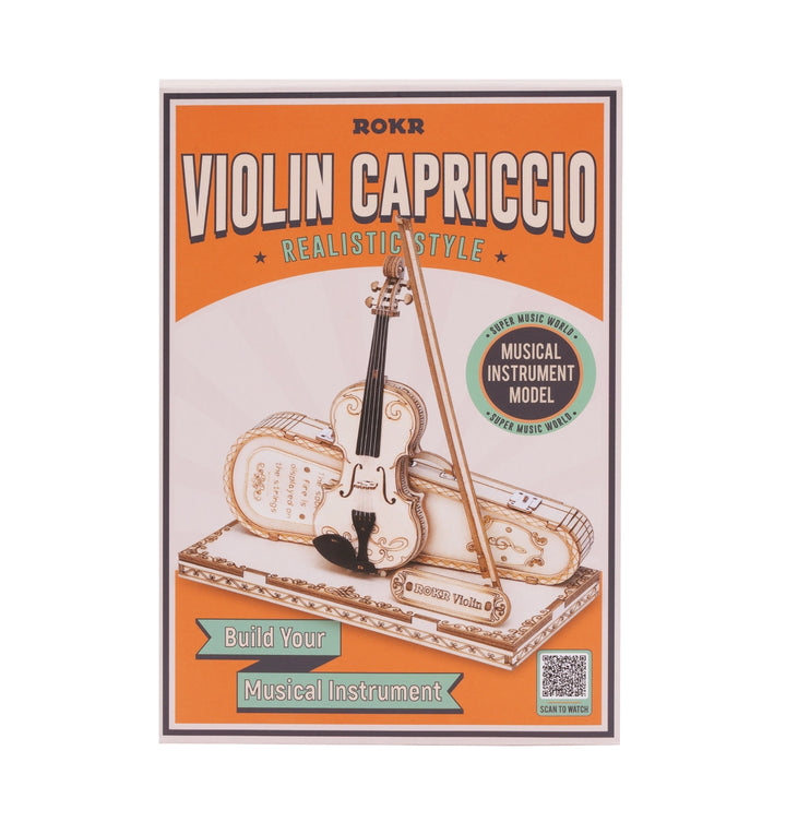 Rokr Puzzles 3D Laser Cut Wooden Puzzle: Violin Capriccio