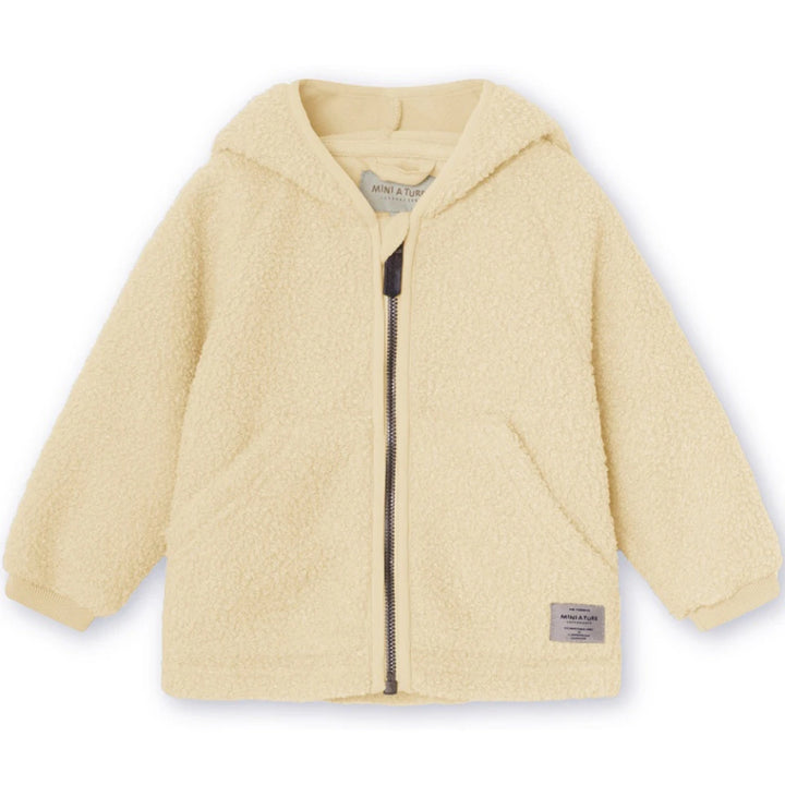 MINI A TURE Baby MATLIFF Teddyfleece Jacket - Boulder Sand