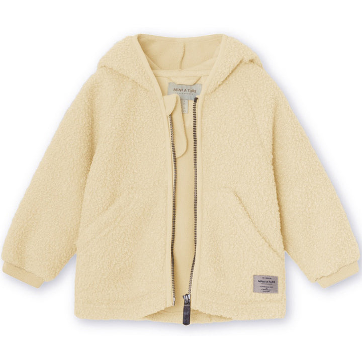 MINI A TURE Baby MATLIFF Teddyfleece Jacket - Boulder Sand