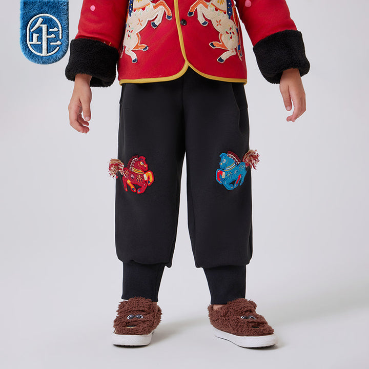 >Nian 年衣 利马出发长裤 - 河豚黑