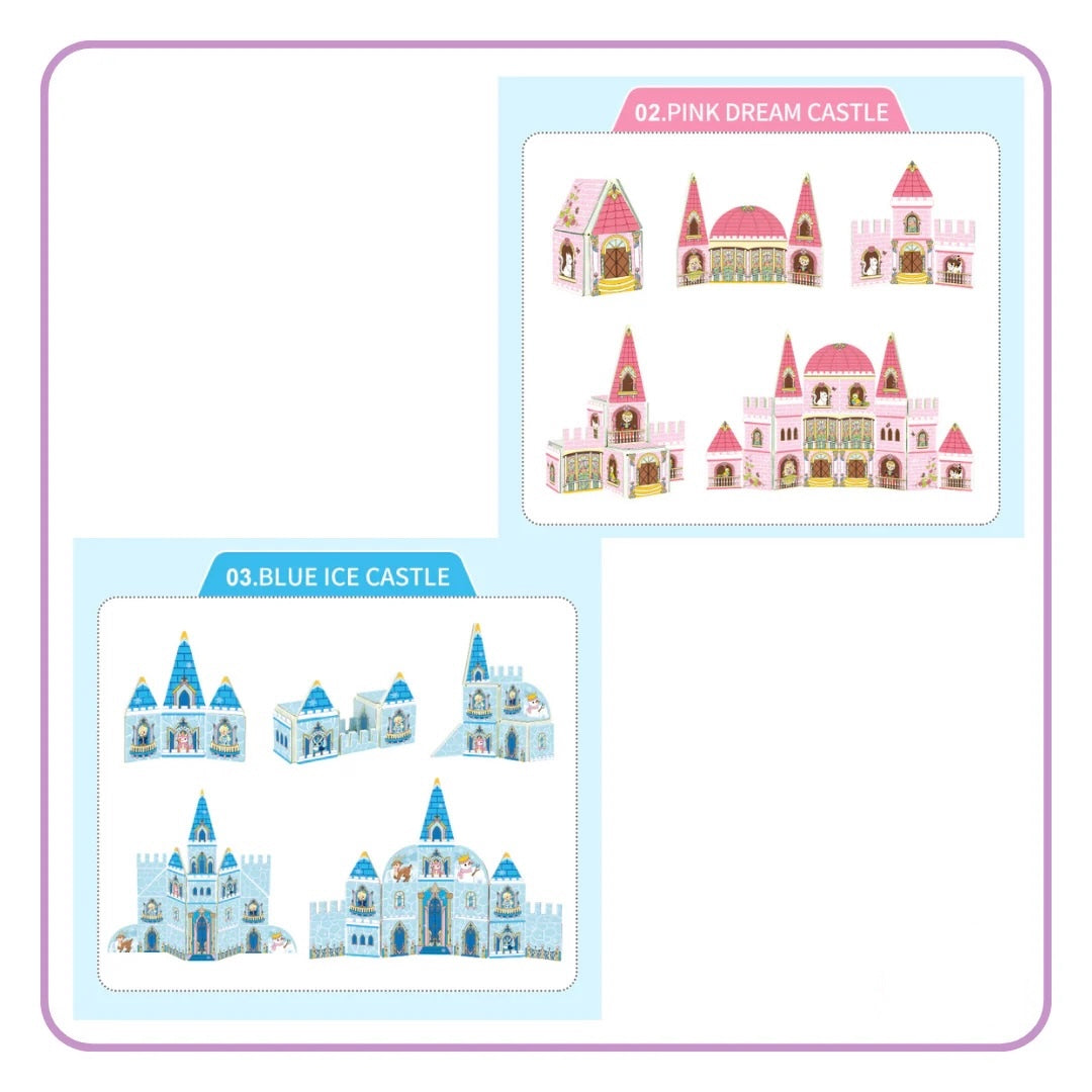 2in1 Magic Castle Magnetic Tiles (65pcs)