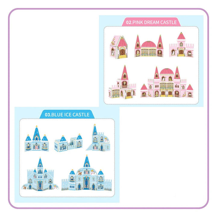 2in1 Magic Castle Magnetic Tiles (65pcs)