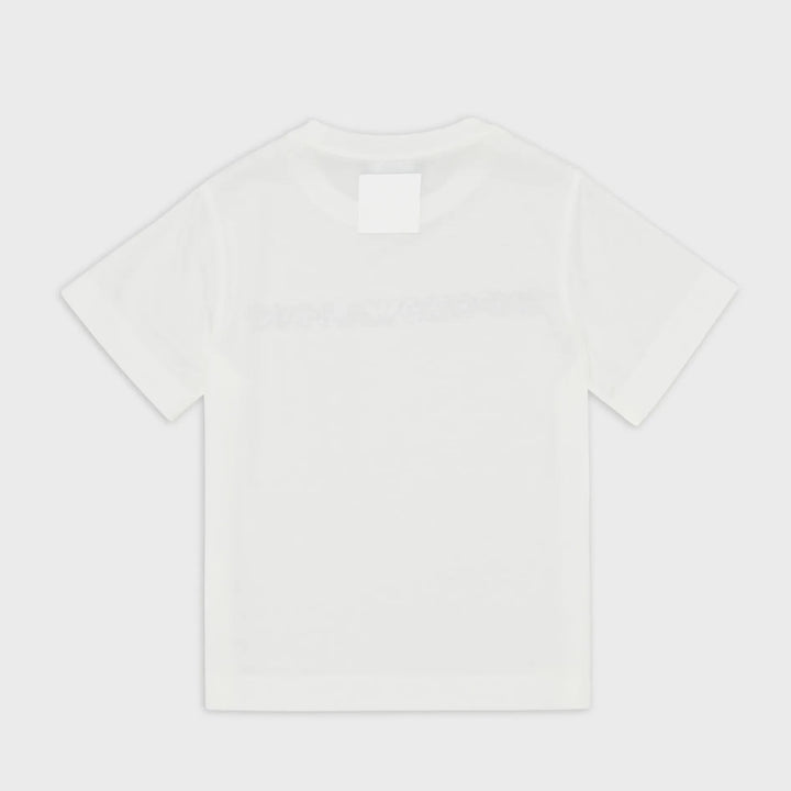 Emporio Armani Junior Ivory Logo T-Shirt - 6Y/10Y/14Y