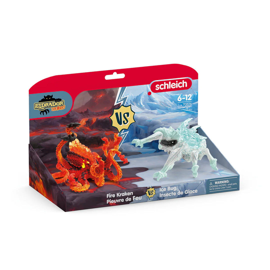 >Schleich ELDRADOR - Ice Bug vs. Fire Kraken