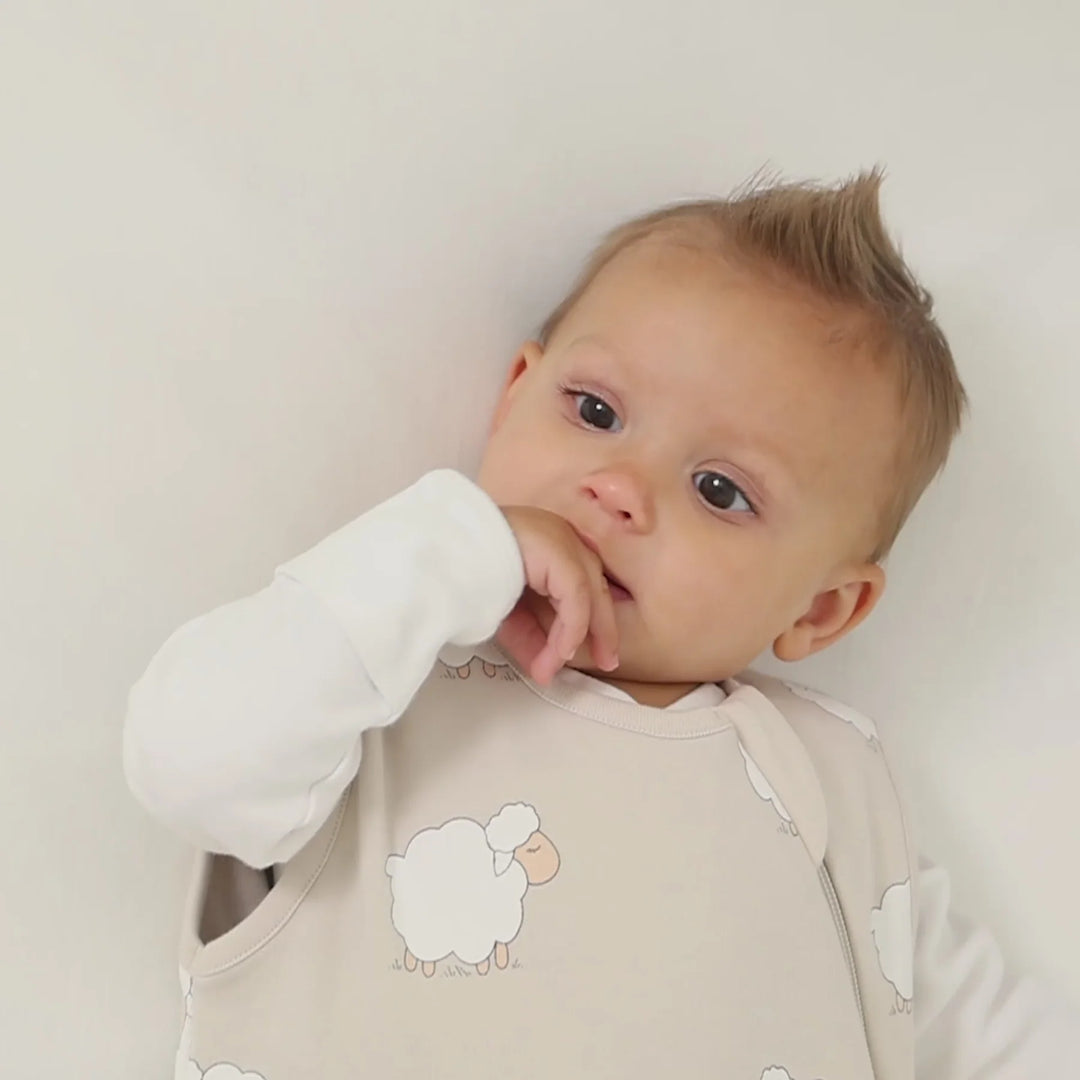 >Woolino 4 Season CLASSIC Merino Wool &amp; Organic Cotton Baby Sleep Bag - Sheep