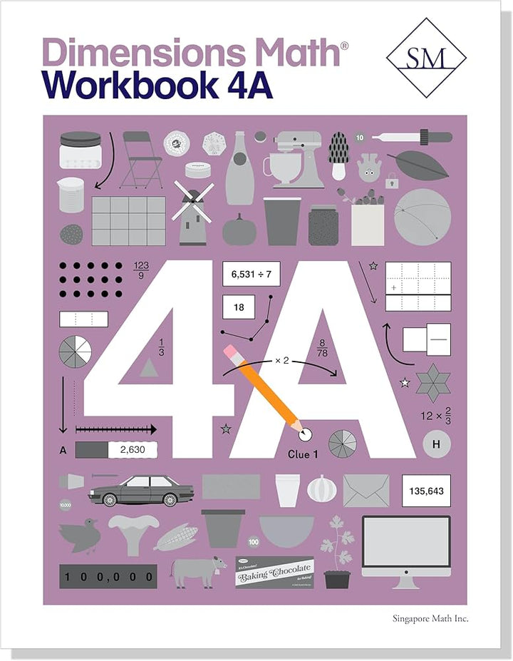 >Singapore Math - Dimensions Math Workbook 4A