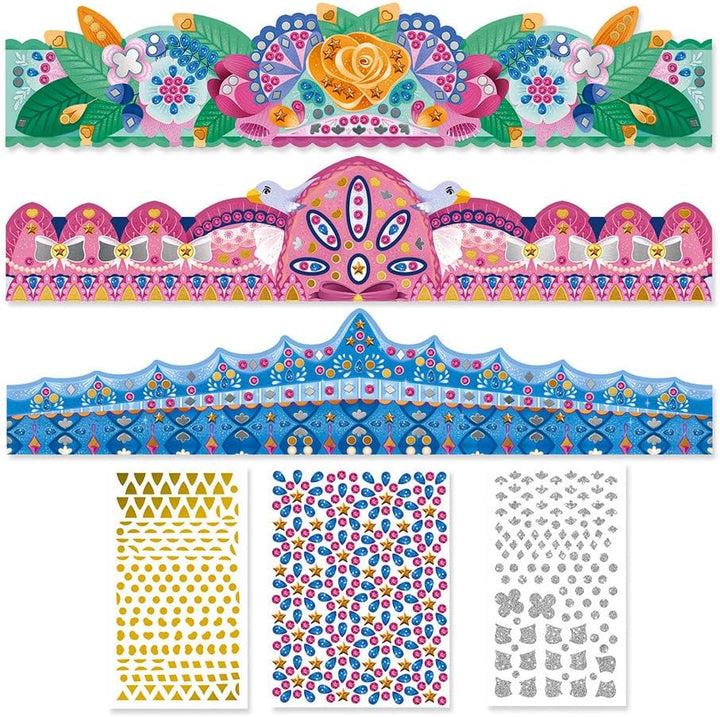 Janod Crowns Arts Strass and Stickers Set Age 5+