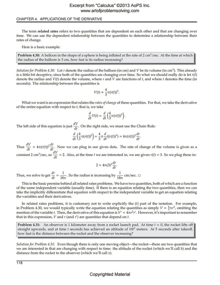 AoPS - Calculus (Text + Solutions) - Ages 16+