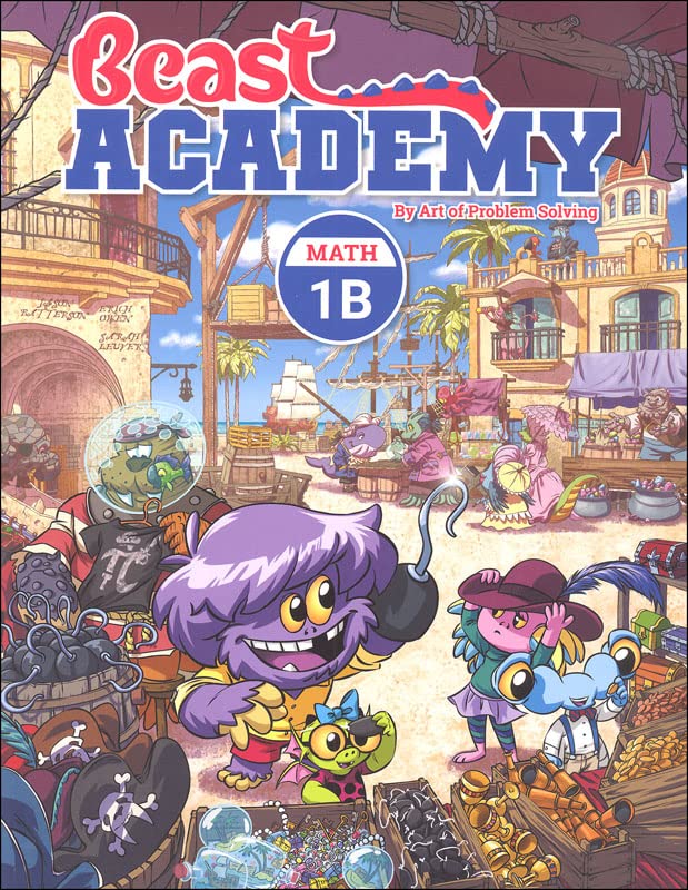 Beast Academy Level 1 - Ages 6‑8 with FREE Puzzles Book