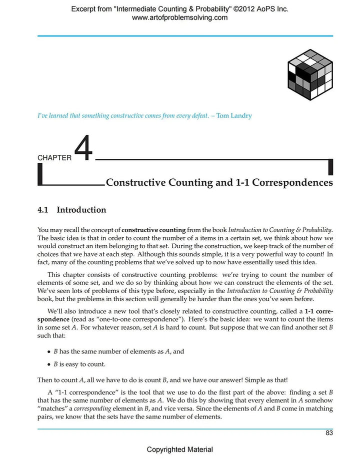 AoPS - Intermediate Counting & Probability (Text + Solutions) - Ages 14+
