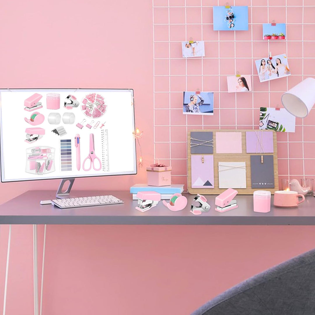 Mini Office/School Supplies - Pink