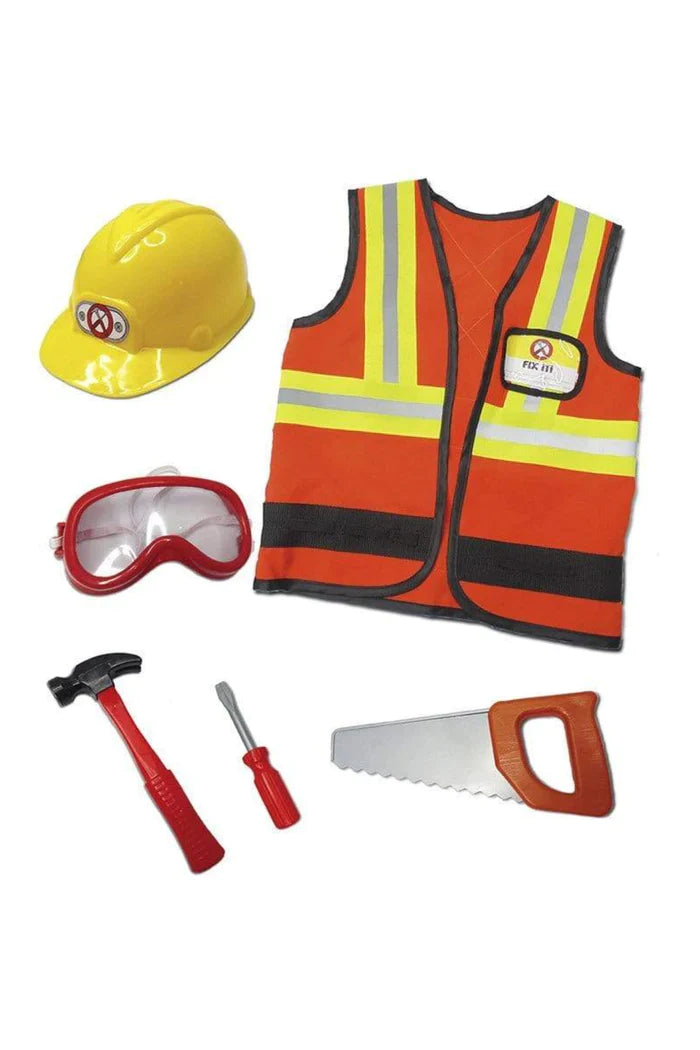 Halloween Construction Worker with Accessories