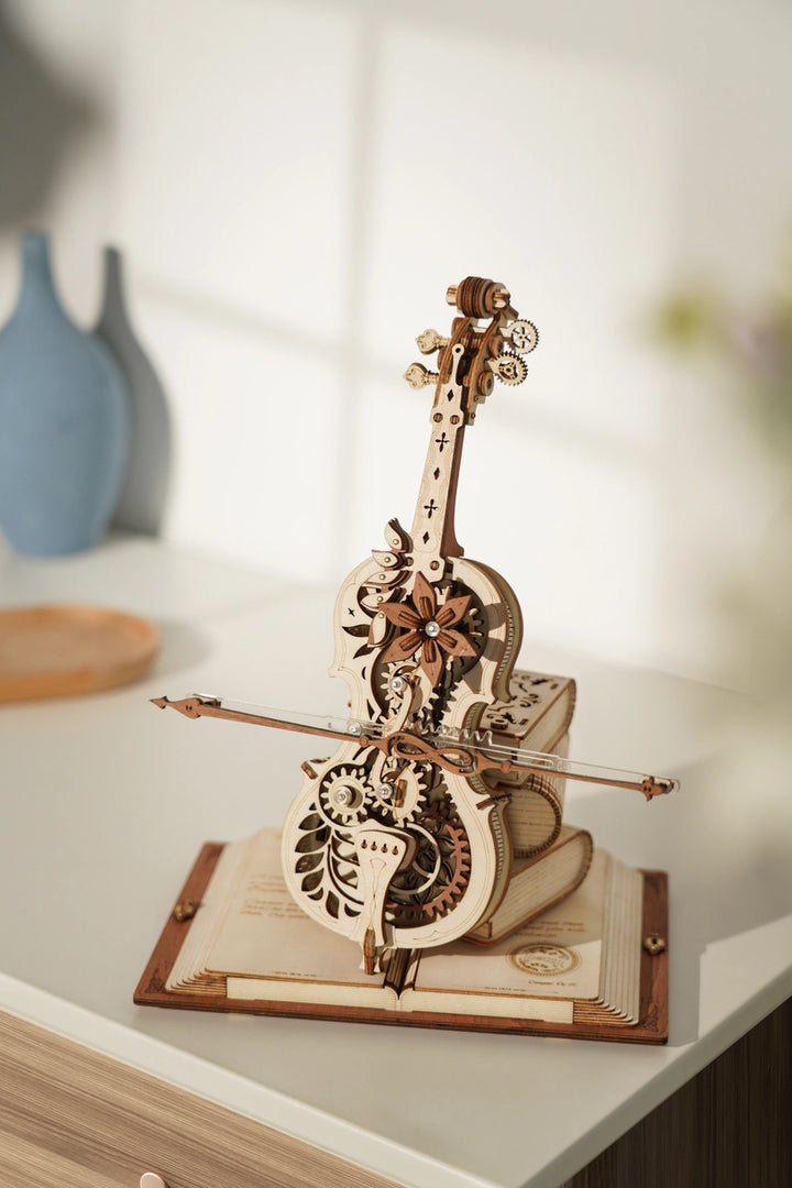 >Hands Craft DIY Mechanical Music Box: Magic Cello