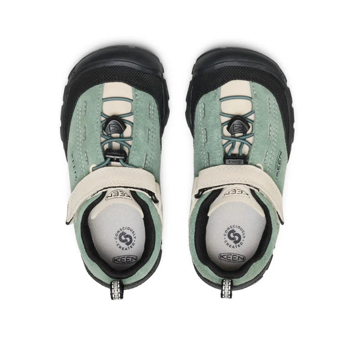 >KEEN Kids Jasper II Play-Anywhere Comfort Leather Sneaker - LILY PAD/BIRCH