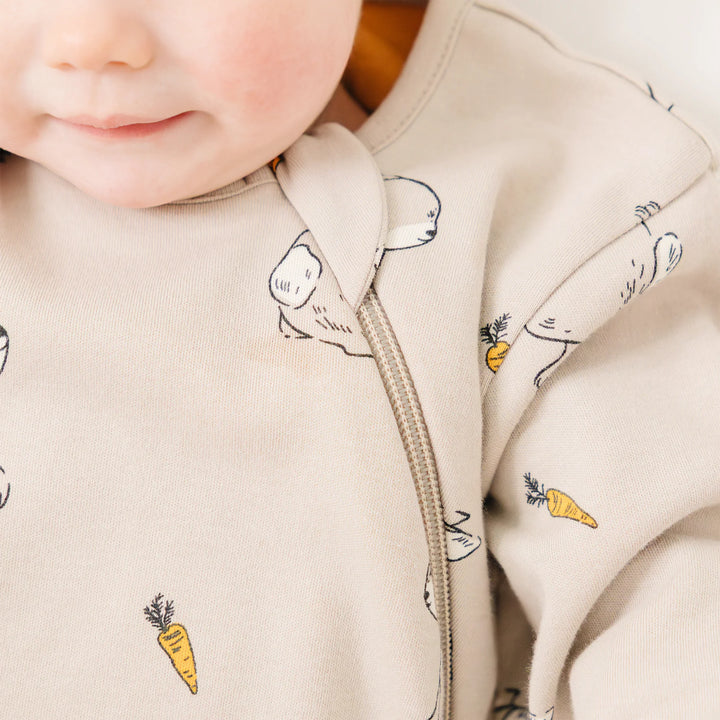 >Woolino Baby Merino Wool & Organic Cotton Slumber Sack Sleep Bag - Bunny