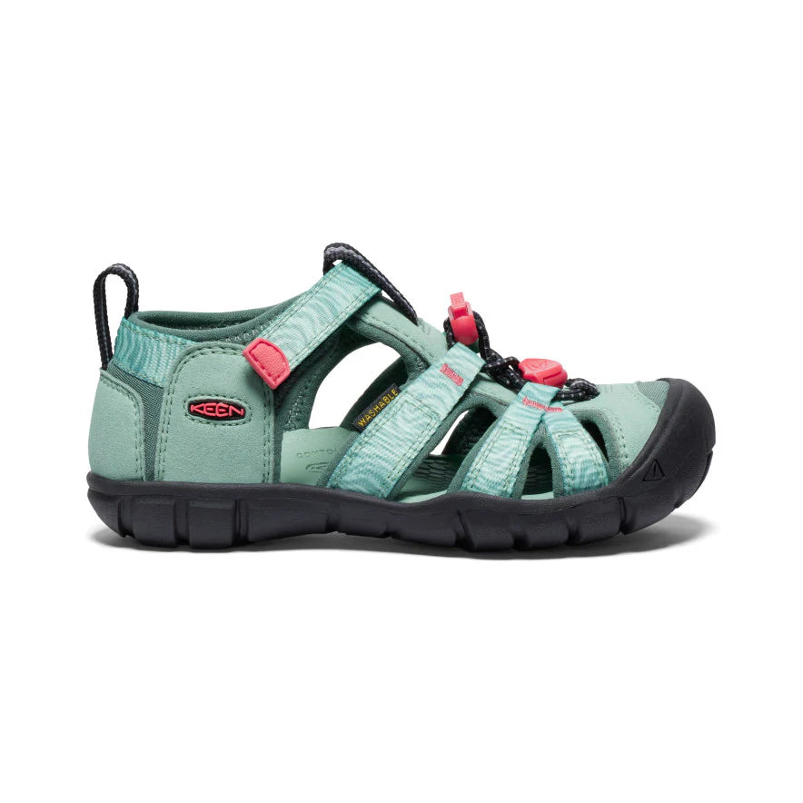 KEEN Kids Seacamp II CNX Hybrid Water Sandal - Granite Green/Cayenne