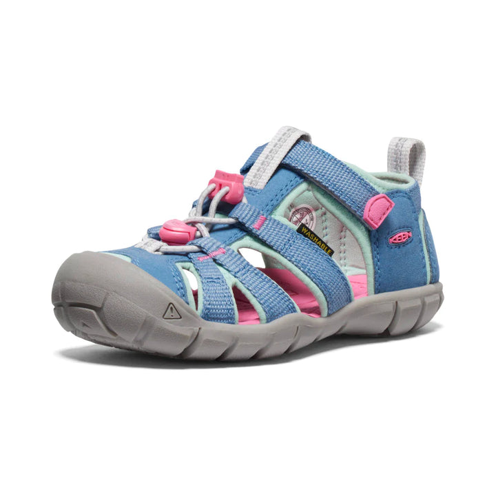 >KEEN Kids Seacamp II CNX Hybrid Water Sandal - Coronet Blue/Hot Pink