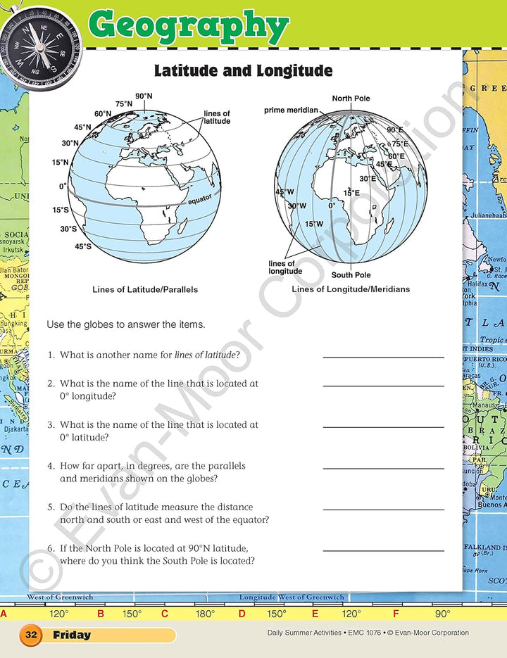 Evan-Moor Grade 5-6 Daily Summer Activities
