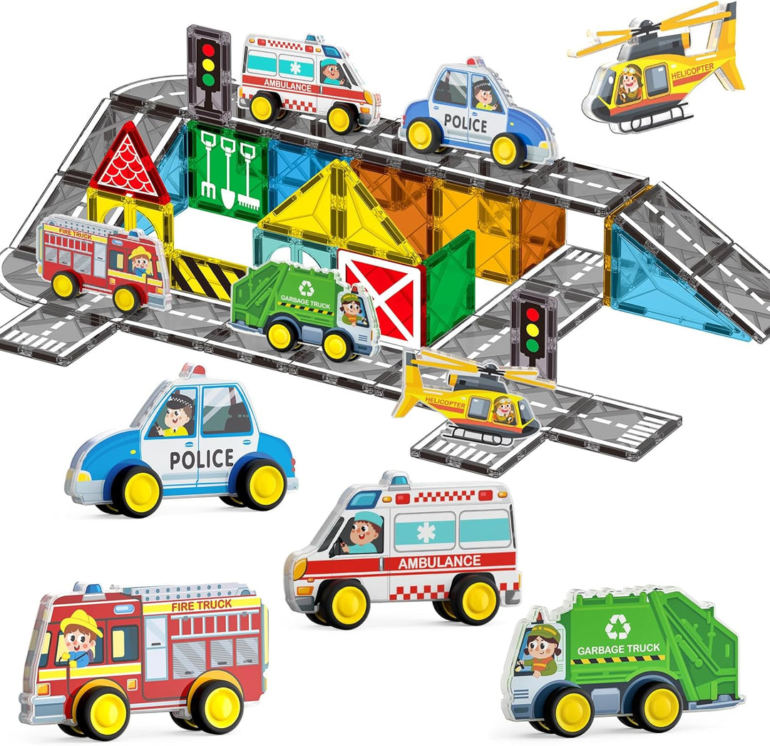 City Road Set Magnetic Tiles