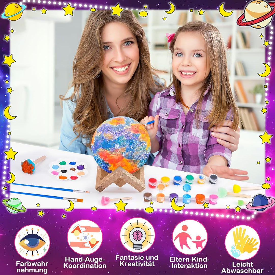 3D Moon Lamp & Painting Kit