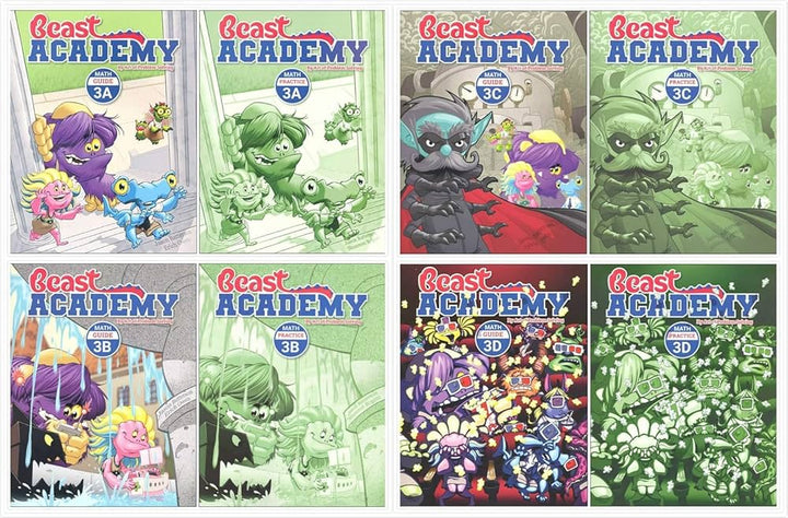 Beast Academy Level 3 - Ages 8-10 with FREE Puzzles Book