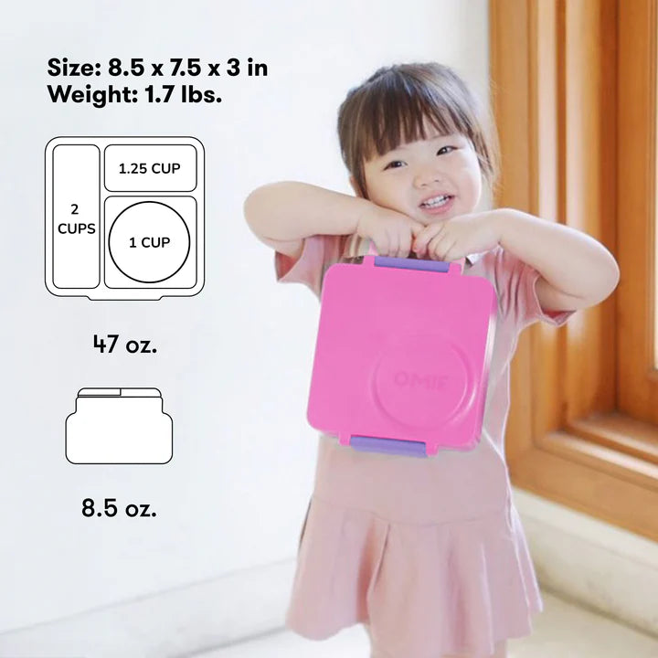 >OmieBox Lunch Box - Unicorn Pink