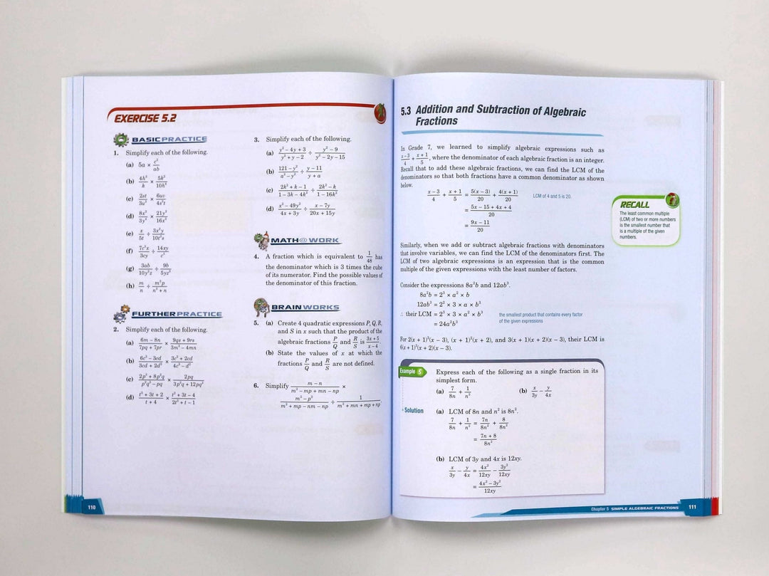 Singapore Math - Dimensions Math Textbook 8A