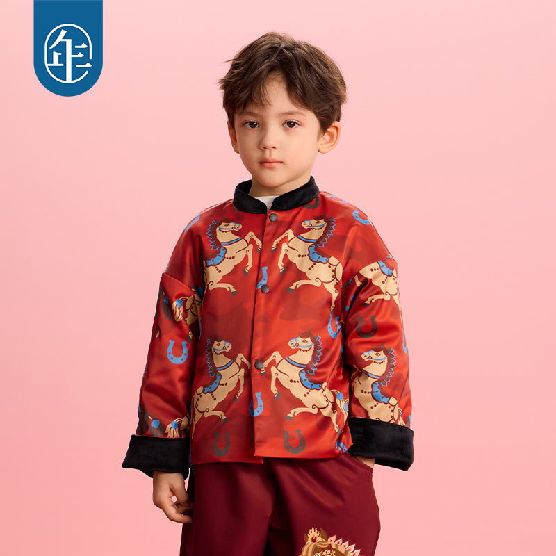 >Nian 年衣 跃马新程唐装 - 年衣红