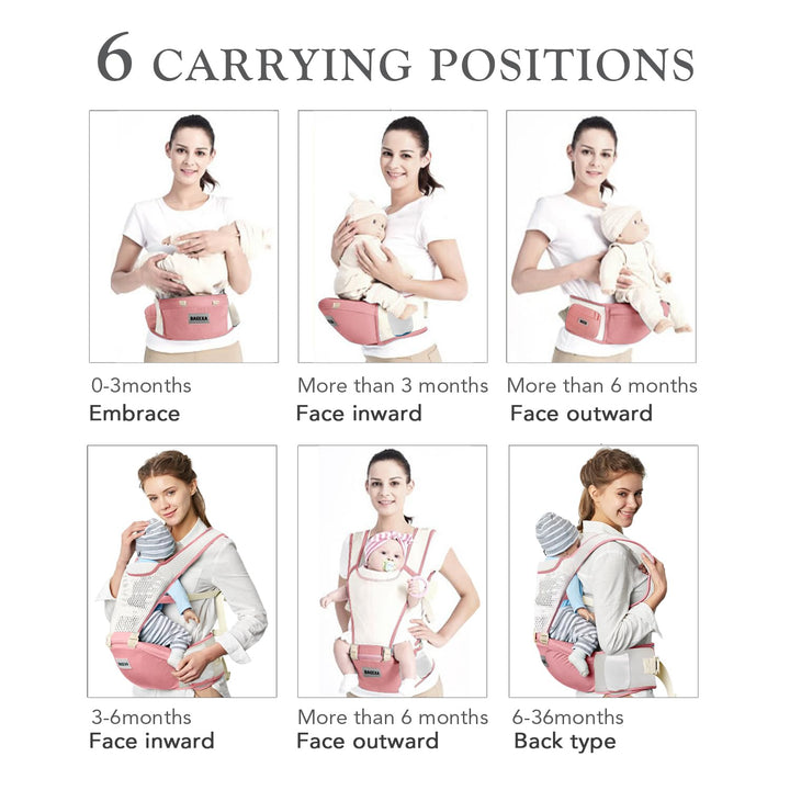 Breathable Cotton Lightweight Baby Carrier [3-color]