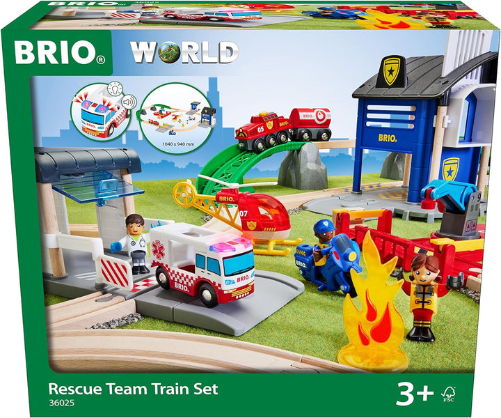 >BRIO Rescue Team Train Set 36025