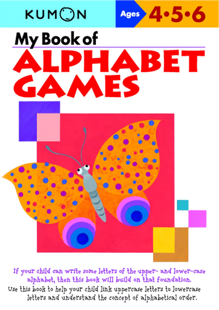 >KUMON Grade  PreK-K My Book of Alphabet Games Age 4-6