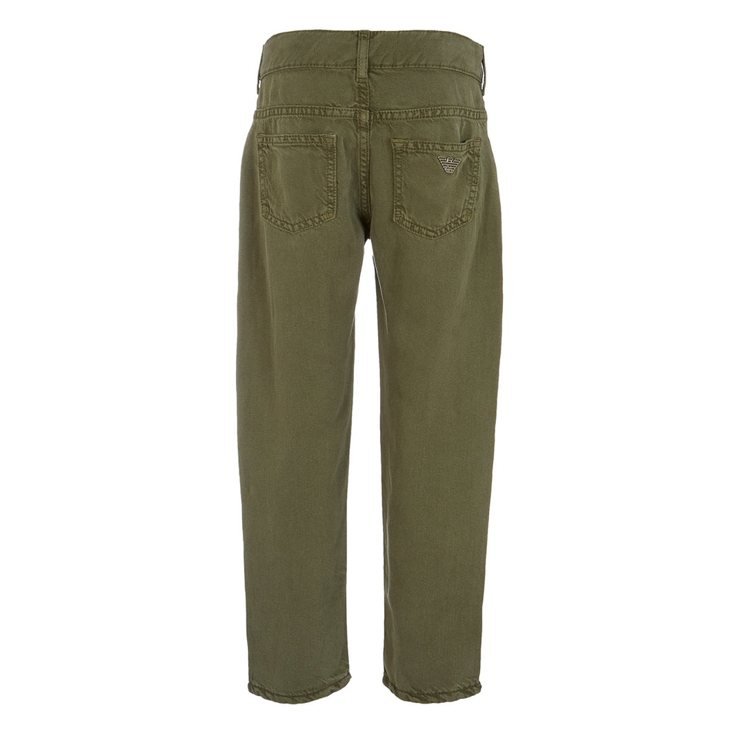 Emporio Armani Junior Denim Bettle Green Jeans - 6Y