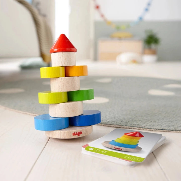 HABA Wobbly Tower Stacking Game