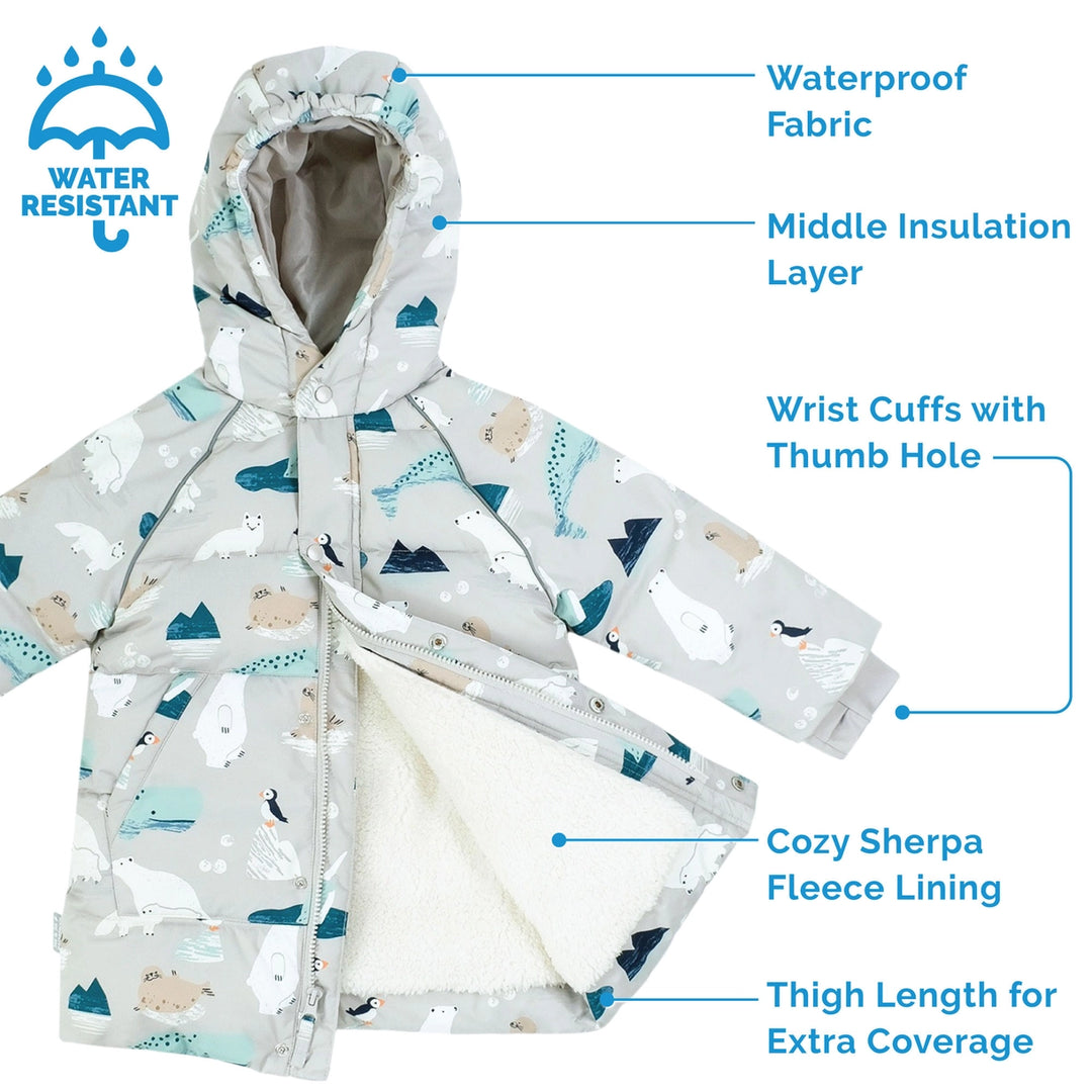 >Jan &amp; Jul Kids Waterproof Winter Coat - Polar Pals
