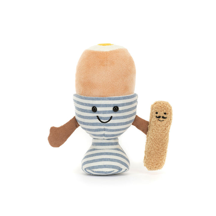 Jellycat Amuseables Eggetha Egg & Lance Soldier 6.3in x 4.7in x 2in