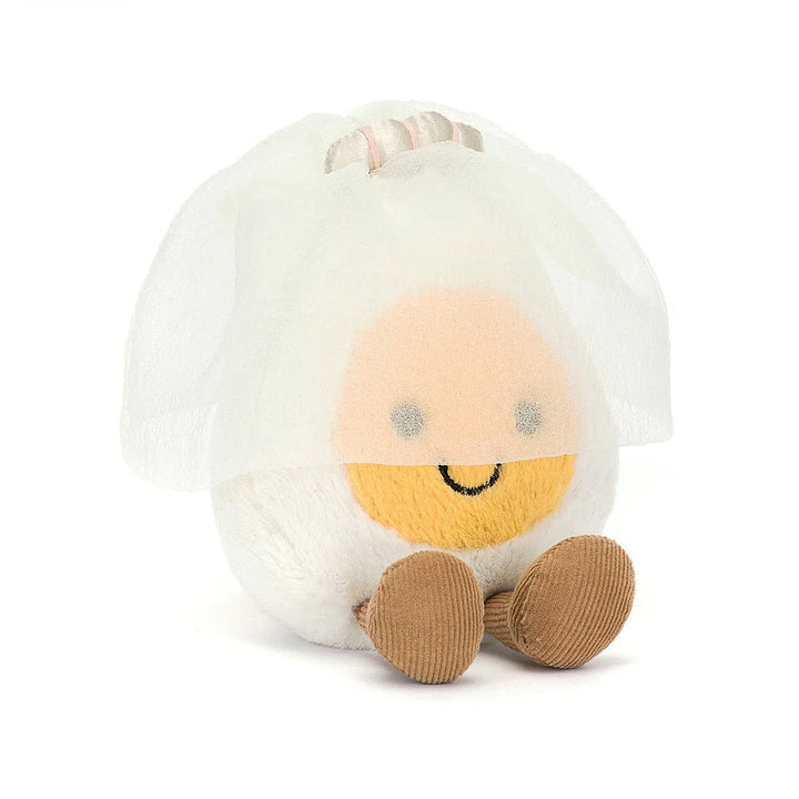 Jellycat Amuseables Boiled Egg Bride 5.5in x 3.5in x 1.6in