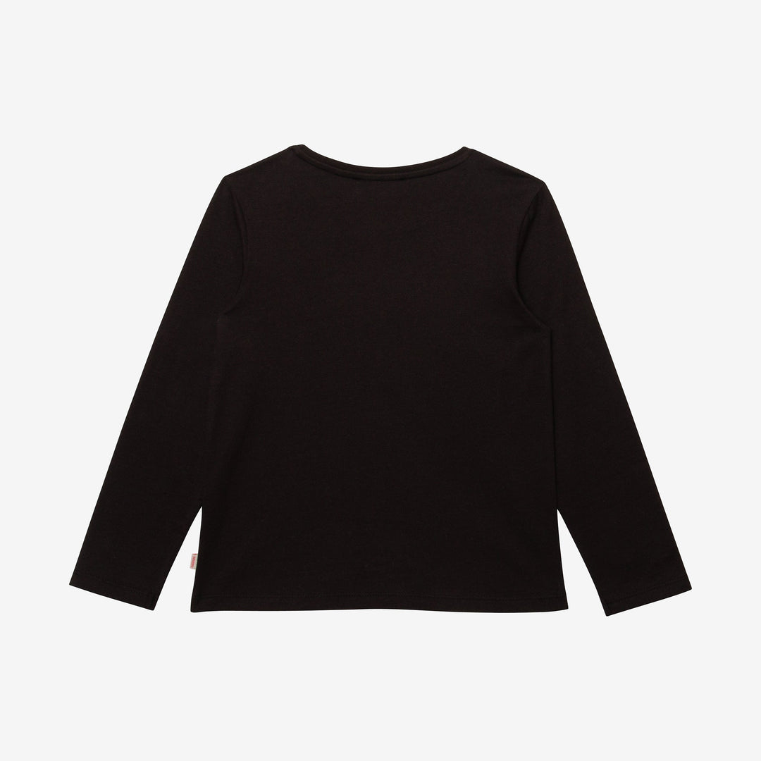 Catimini Girls' Black Long Sleeve Tee