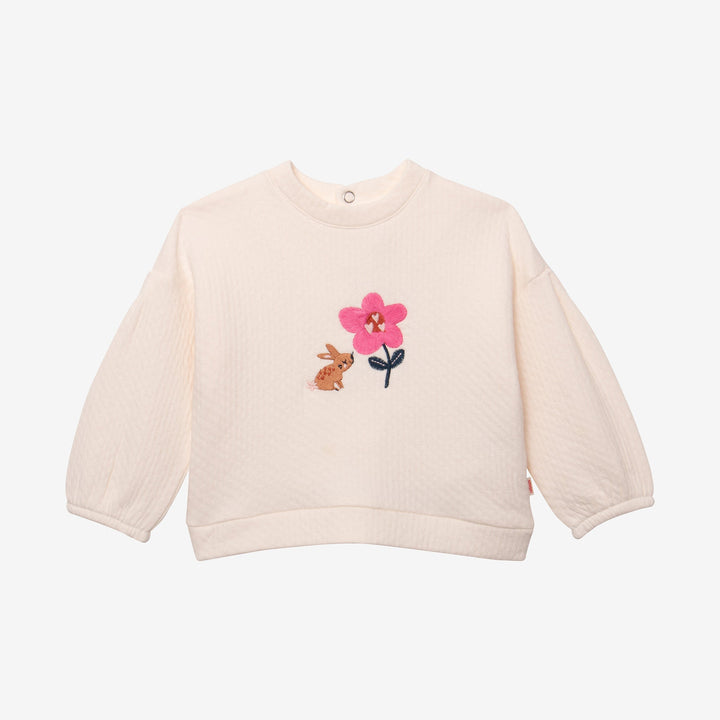 Catimini Newborn Girls' off white Sweatshirt - 18M