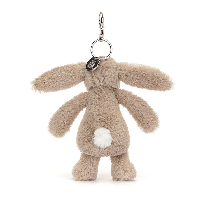 Jellycat Blossom Beige Bunny 'Petal' Bag Charm 7.1in x 2in x 1.6in