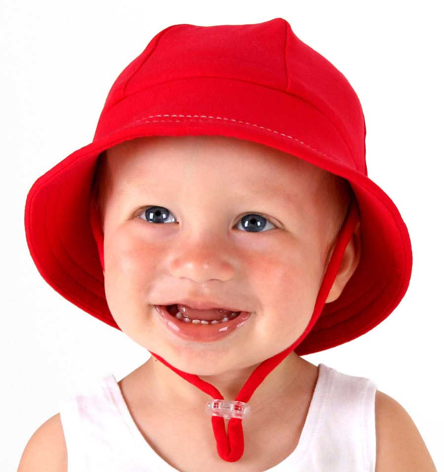 Bedhead Hats Toddler Bucket Sun Hat - Red