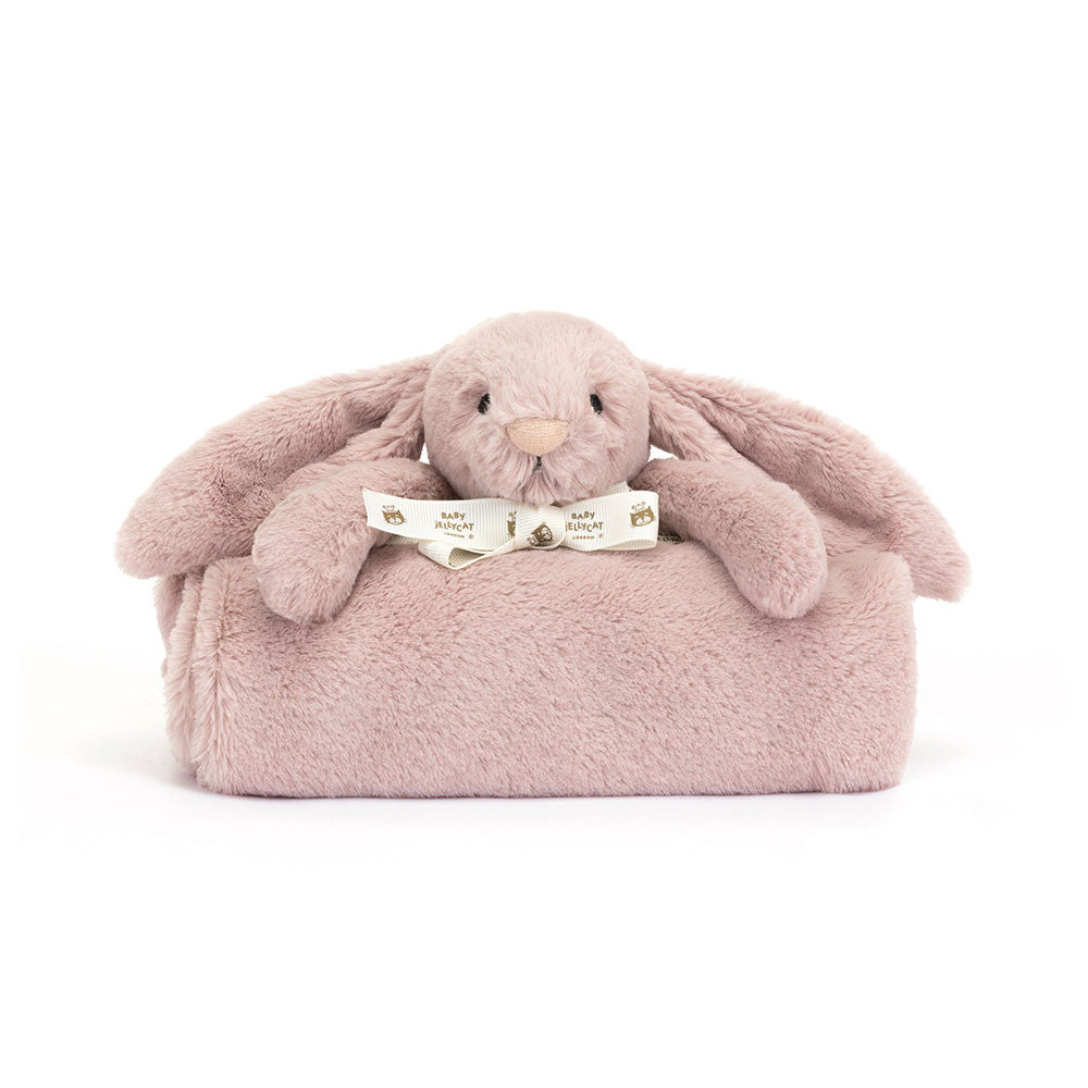 Jellycat Bashful Luxe Bunny Blankie - Rosa (Gift Box) 22in x 27.6in x 3.5in