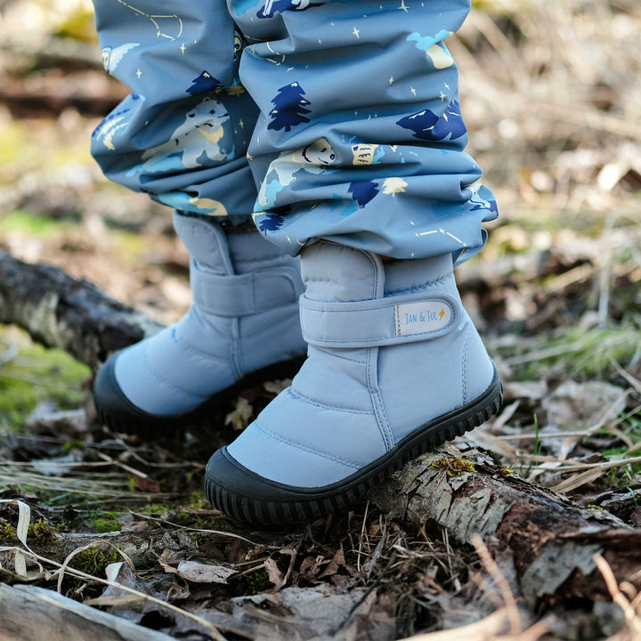 >Jan &amp; Jul Kids Toasty-Dry Insulated Ankle Boots - Dusty Blue