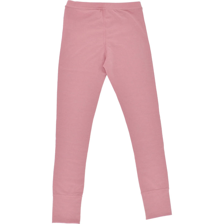 >Woolino Kids Merino Wool Base Layer Long Sleeve Top + Leggings Set - Blush Pink