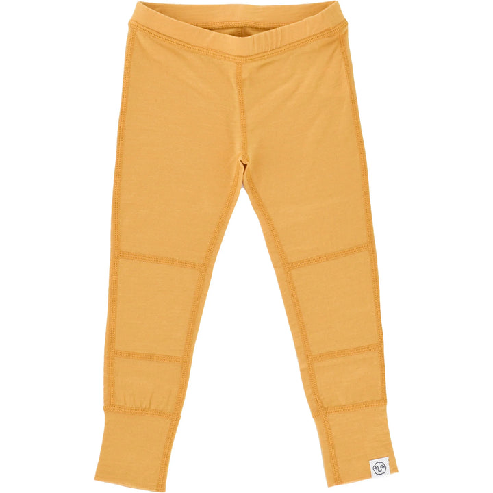 >Woolino Kids Merino Wool Base Layer Long Sleeve Top + Leggings Set - Honey